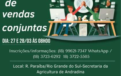 Agricultura terá cursos gratuitos para produtores em março