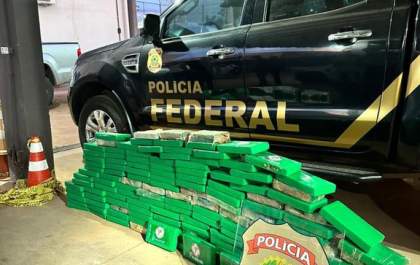 Polícia Federal apreende 155 quilos de cocaína em Brasilândia