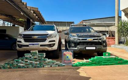 PF apreende mais de 130kg de cocaína em Brasilândia