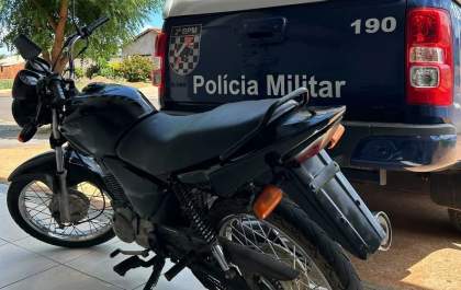 Polícia Militar recupera motocicleta furtada em Três Lagoas