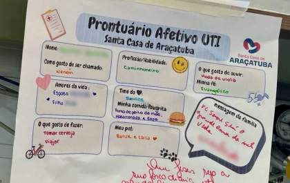 'Prontuário afetivo’ da Santa Casa de Araçatuba é publicado em plataforma do Ministério da Saúde