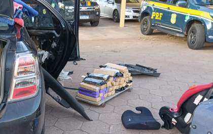 PRF apreende 50 kg de maconha em Bataguassu