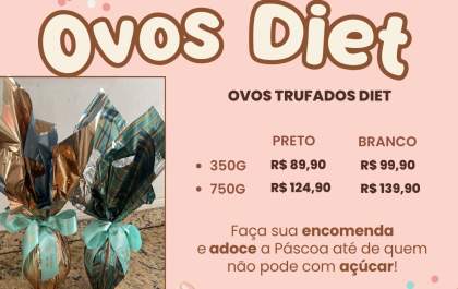 Chocolate World lança Ovos Diet Artesanais nas versões Preto e Branco