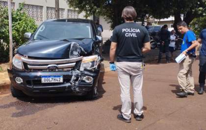 Jovem de 20 anos é baleado em perseguição policial após furto de caminhonete