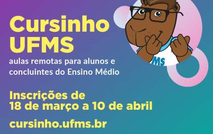 Cursinho UFMS: inscrições começam na segunda-feira