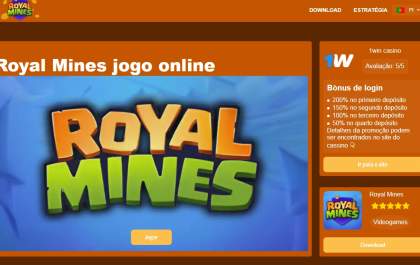 Royal Mines 1win é um novo e rápido jogo de cassino on-line!