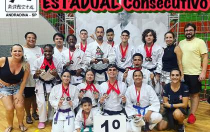 Shobukan Andradina, sagra-se o Dojo Tetracampeão Estadual Consecutivo