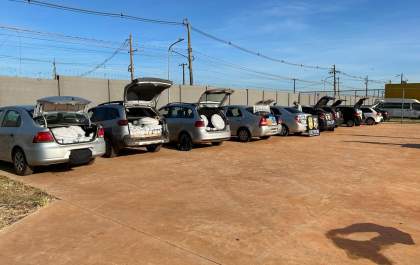 Polícia apreende 10 carros durante operação na rodovia MS 164
