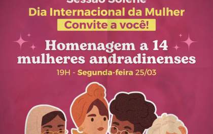 Câmara de Andradina celebra mulheres em Sessão Solene