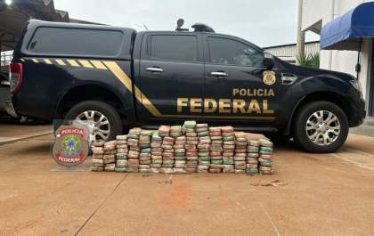PF apreende 150kg de cocaína em Três Lagoas