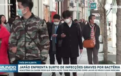 Japão enfrenta surto de infecções graves por bactéria