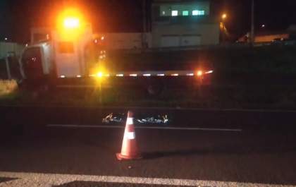 Homem de 60 anos morre atropelado na Rondon em Andradina