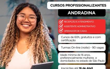 Qualifica SP - Novo Emprego oferece cursos profissionalizantes gratuitos para Andradina