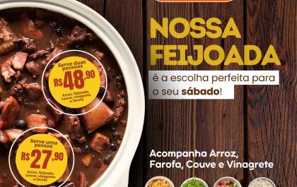 Sábado é dia de Feijoada da Sabor Vital