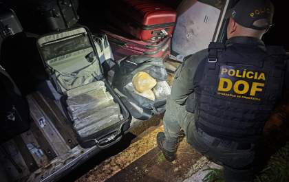 Passageiro de ônibus que viajava com maconha para Três Lagoas é preso pelo DOF