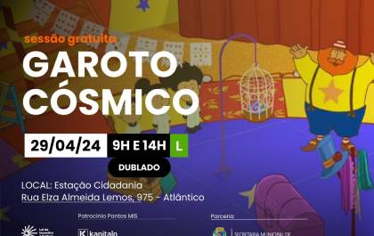 Cultura divulga programação das sessões de cinema do mês de abril