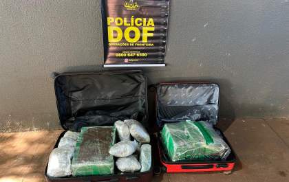 Homem que seguia com maconha para Minas Gerais é preso pelo DOF em Ponta Porã