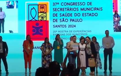 Projeto de Araçatuba é premiado no Congresso de Secretários Municipais de Saúde do Estado