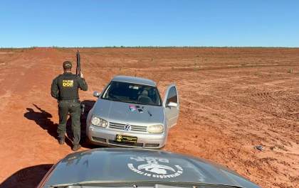 Veículo roubado é recuperado horas depois pelo DOF em MS