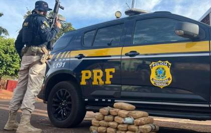 PRF apreende 34 Kg de cocaína