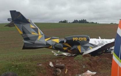Aeronave da Cimed se acidenta durante pouso no aeroporto de Erechim