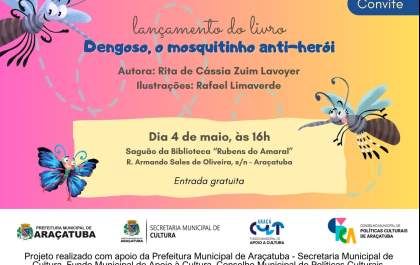 Dengue vira enredo de livro infantojuvenil