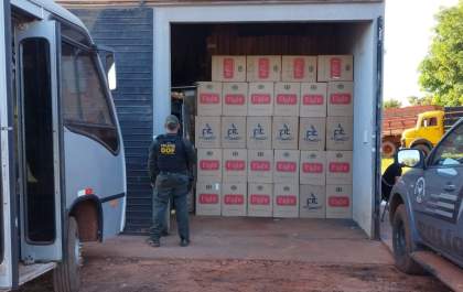 DOF fecha entreposto e apreende mais de 77 mil pacotes de cigarros no interior do Estado.
