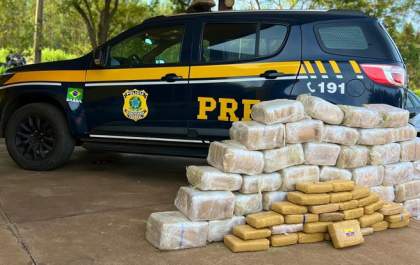 PRF apreende 206 Kg de maconha em Três Lagoas