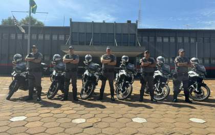 PM de Araçatuba recebe 6 motos BMW para auxiliar no patrulhamento