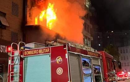 Incêndio em pousada de Porto Alegre mata 10 pessoas<p></p>