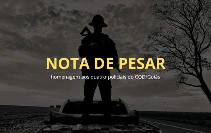 Nota de pesar: 4 policiais morrem durante acidente
