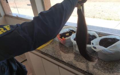 10 Kg de cabelo humano são apreendidos na BR-267