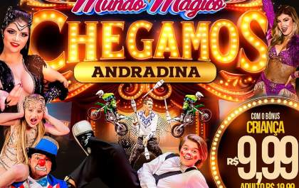 Circo Mundo Mágico estreia nesta sexta em Andradina