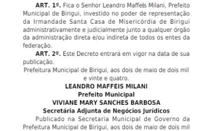 Leandro Maffeis assume como representante da Santa Casa de Birigui