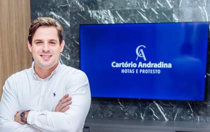 Diogo Melo vem modernizando os serviços do Cartório Andradina