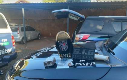Polícia Militar e Civil prendem traficantes e confiscam entorpecentes