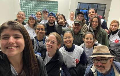 Missão Humanitária do Unisalesiano faz a diferença nos atendimentos em abrigos do Rio Grande do Sul