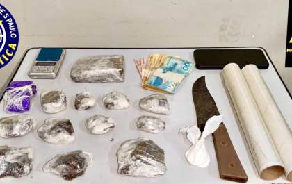 Pintor é preso por tráfico de drogas