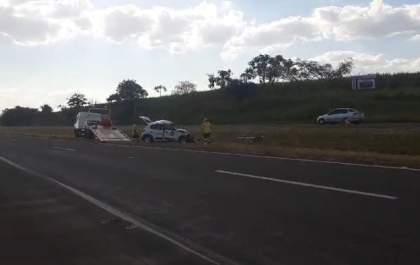 Acidente na Rondon envolve um carro com dois ocupantes