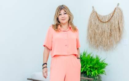 Larissa Bomura, em constante movimento