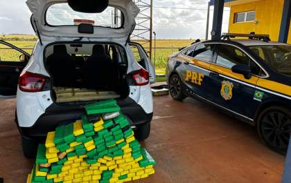 PRF detém traficante e apreende 127,9 kg de Drogas na BR-163