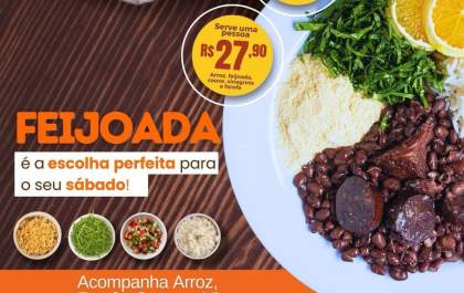 Sábado é dia de feijoada da Sabor Vital