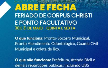 Prefeitura de Araçatuba decreta ponto facultativo nesta sexta-feira