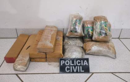 Mulher vem do Pará para buscar drogas em Campo Grande e é presa por dois policiais civis em Camapuã