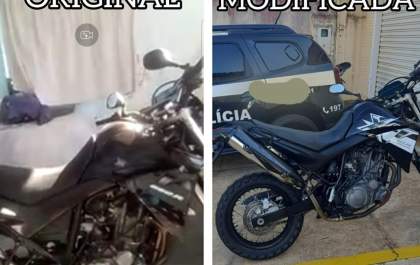 Investigado por tráfico é preso com moto 'dublê' em Coroados