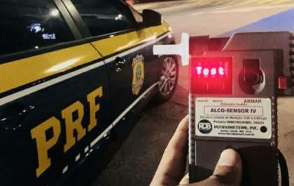 PRF registra queda nos acidentes de trânsito causados pela ingestão de álcool