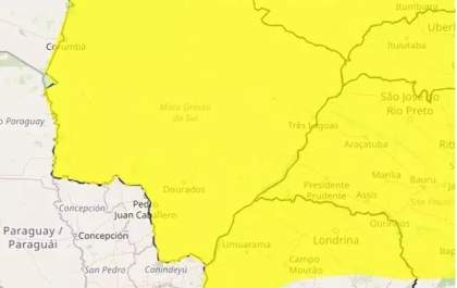 Mato Grosso do Sul sob alerta amarelo de baixa umidade do ar