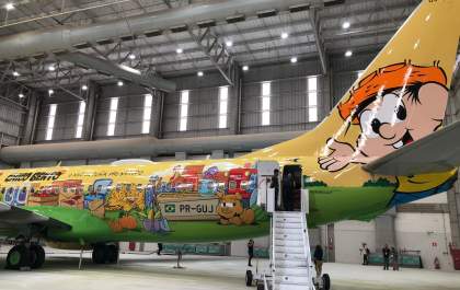 GOL lança promoção para apresentar avião do Chico Bento
