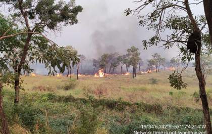 MPMS, PMA e Governo de MS verificam as causas de incêndios no Pantanal