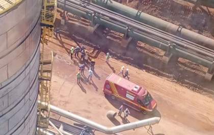 Durante construção de fábrica, homem cai de altura de 20 metros e morre em MS&nbsp;